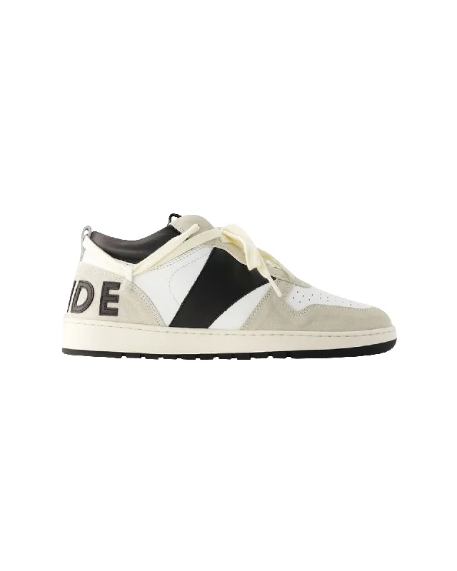 Rhecess Low Sneakers - Rhude - Leather - White/Black