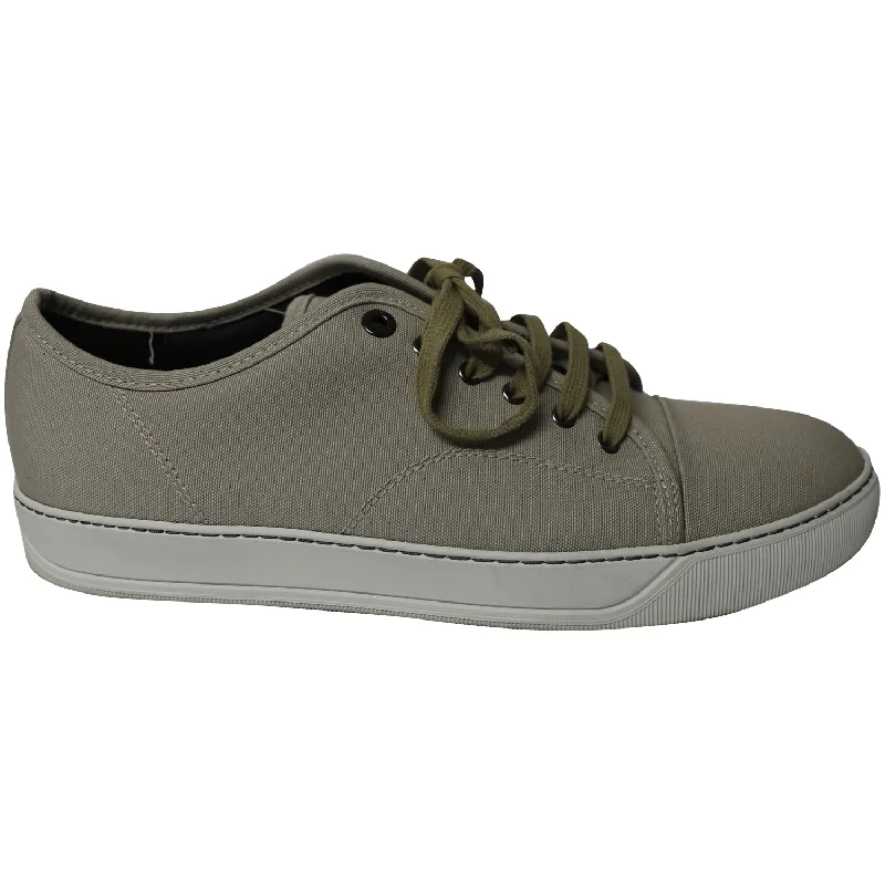 Lanvin DBB1 Tap Toe Sneakers in Grey Cotton