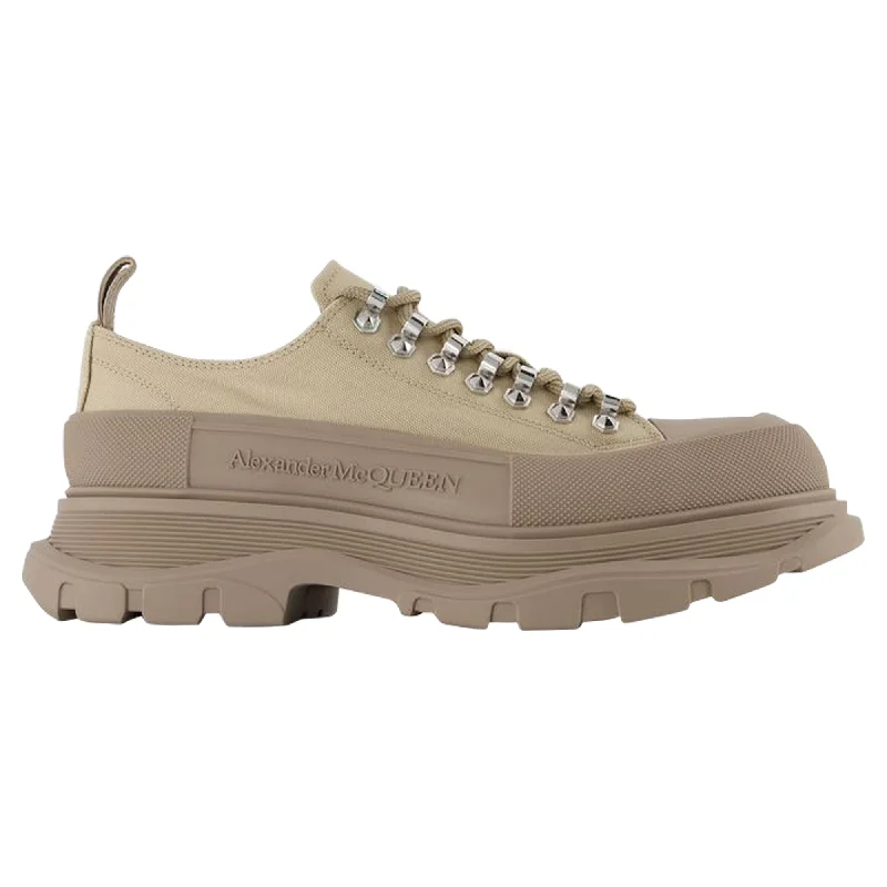 Tread Slick Sneakers - Alexander Mcqueen - Brown - Canvas