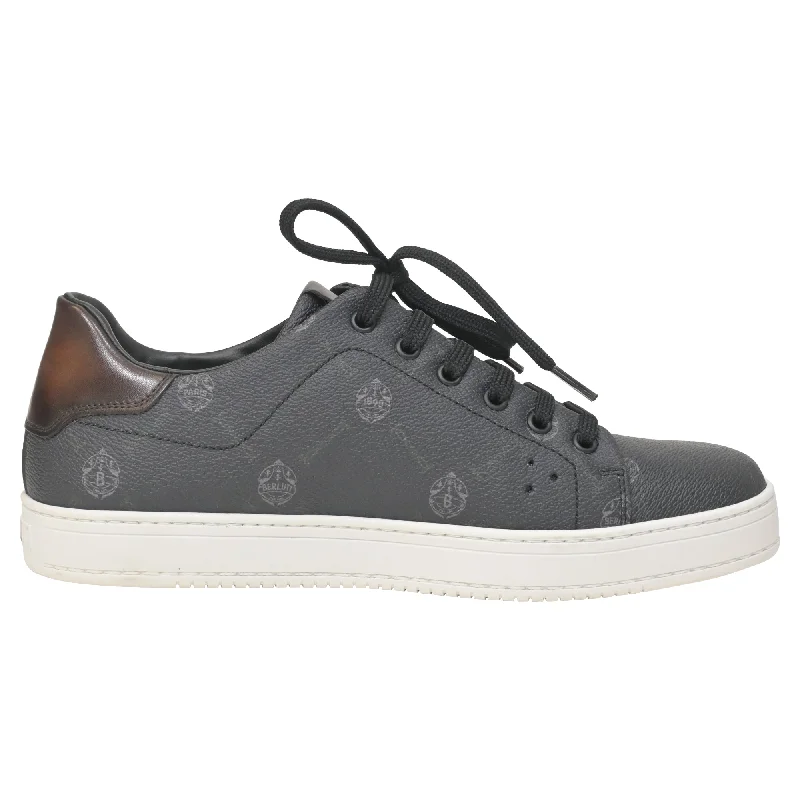 Berluti Playtime Sneakers in Grey Coated Canvas