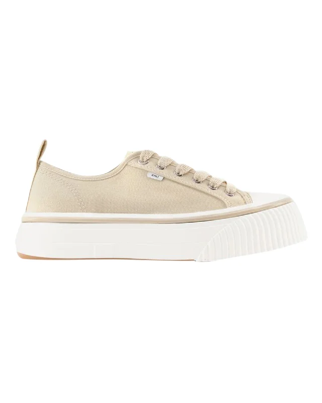 Low Top Ami 1980 Sneakers - AMI Paris - Cotton - Off White