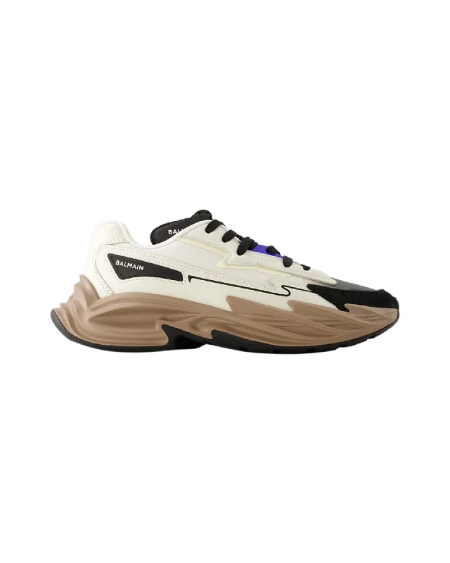 B-Dr4g0n Sneakers - Balmain - Synthetic Leather - Blue
