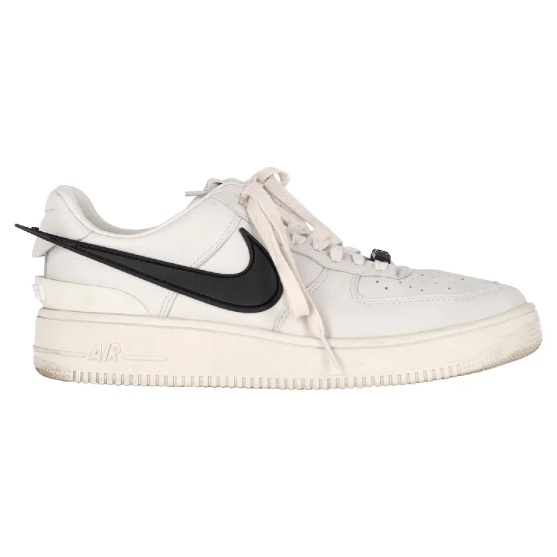 Nike Air Force 1 x AMBUSH Phantom Sneakers in White Leather
