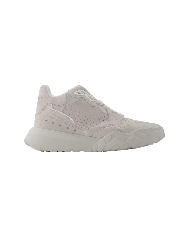 Sneaker High in Beige Leather