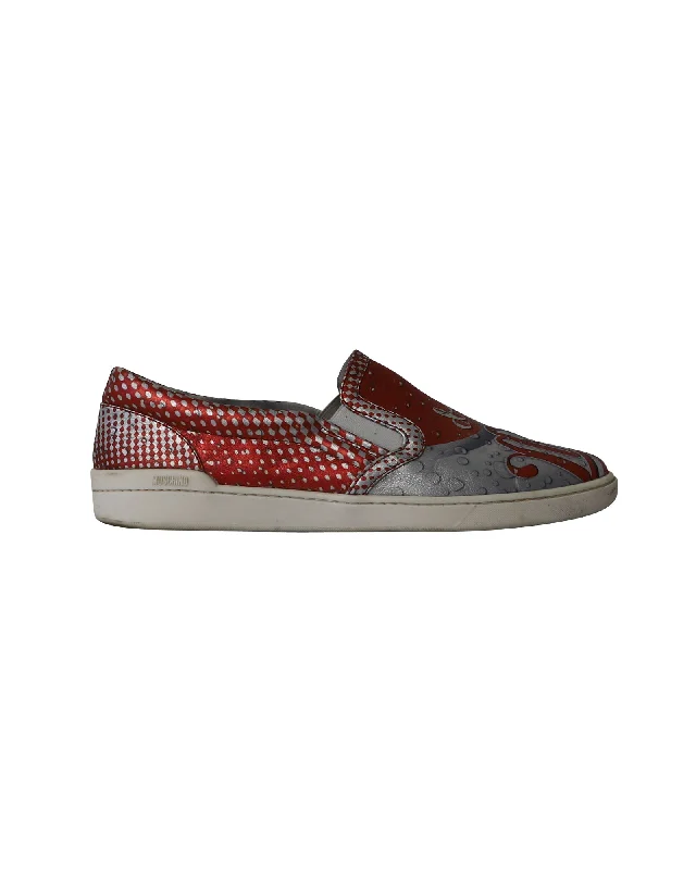 Moschino Mocola Slip-On Sneakers in Multicolor Leather