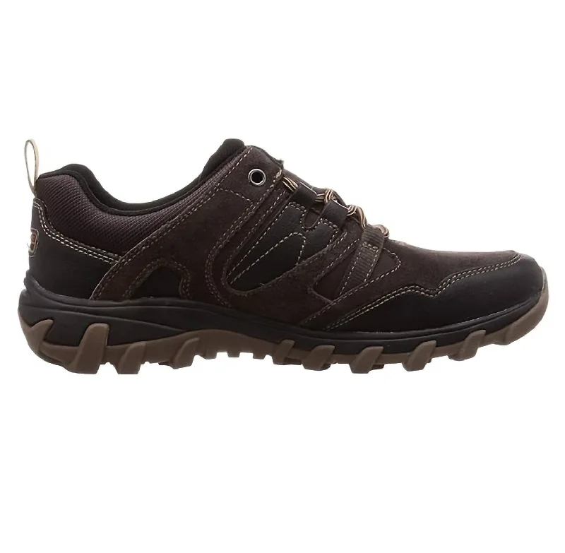 Men's Cold Springs Plus Low Tie Casual Shoes - Wide Width In Dark Brown