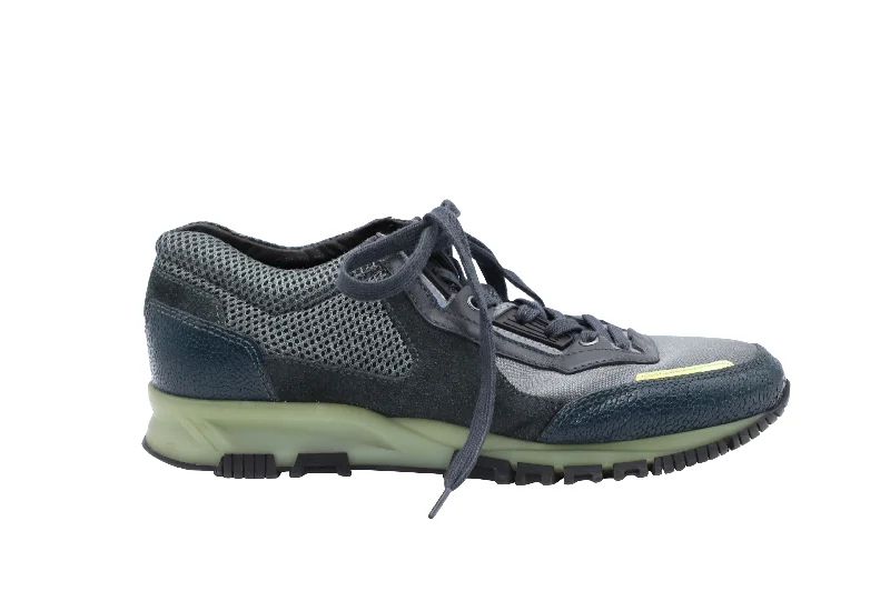 Lanvin Sneakers with Reflector Details in Grey Synthetic