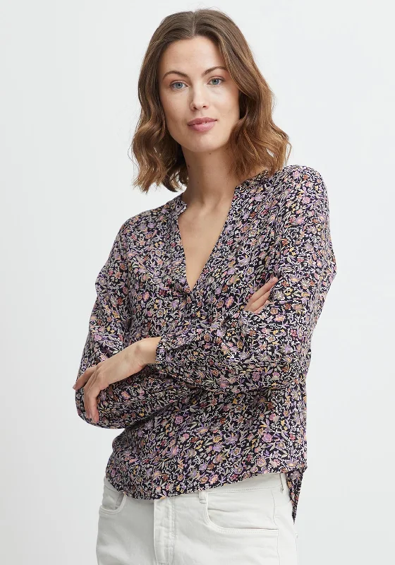 Fransa Ditsy Floral Blouse, Purple Haze Multi