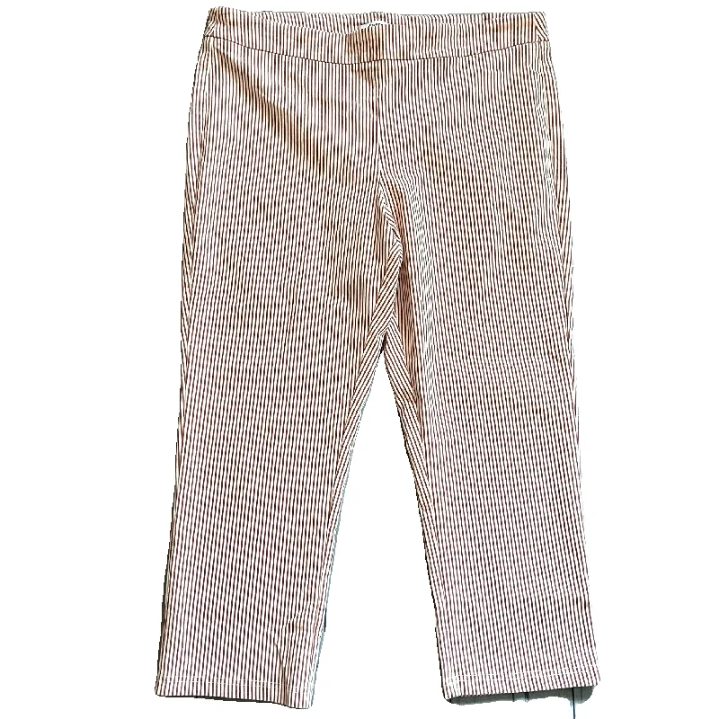 Pants Cropped By Nanette Lepore In Striped Pattern, Size: 12