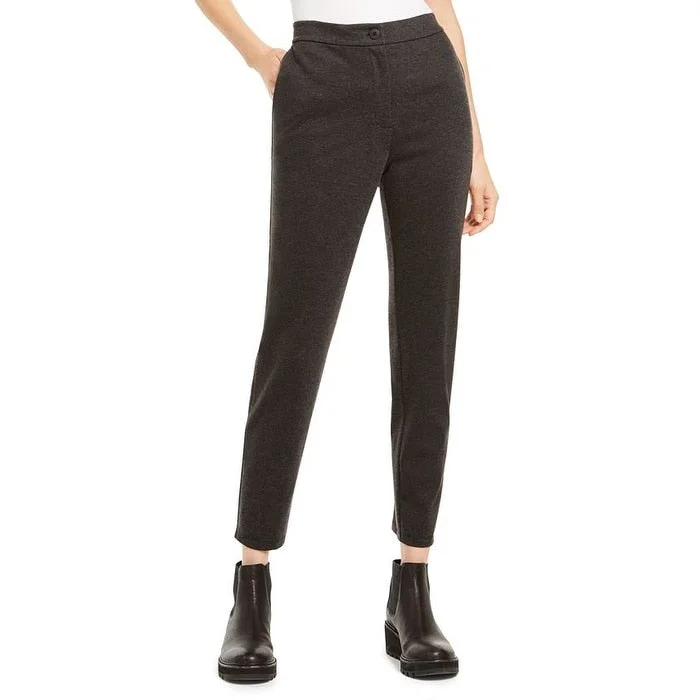 Eileen Fisher Women's Cropped Slouchy Pants Grey Size X-Small