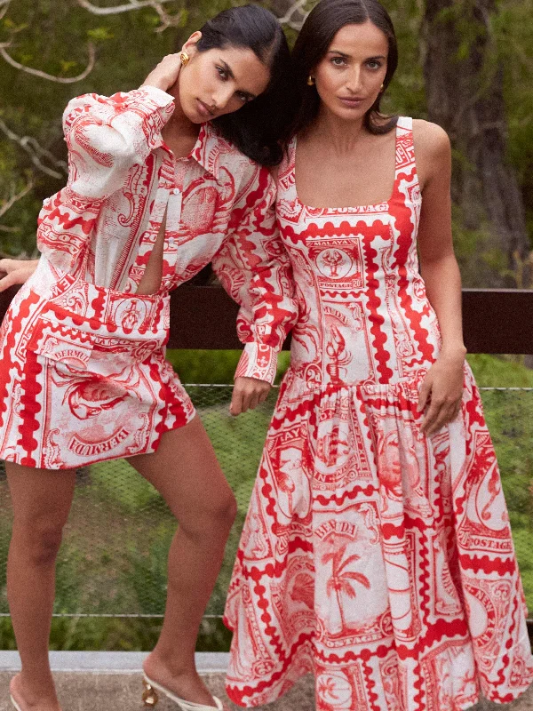 BERMUDA POST MAXI DRESS