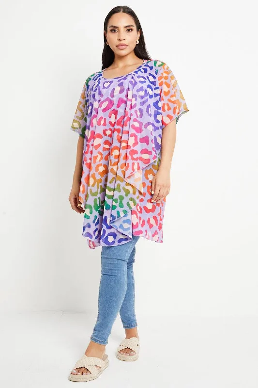 Made In Italy Animal Printed Top