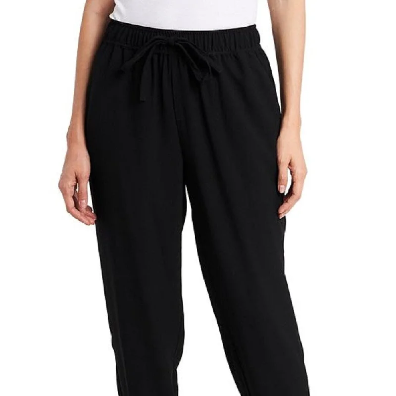 1.State Women's Pull On Crepe Jogger Pants Black Size X-Large