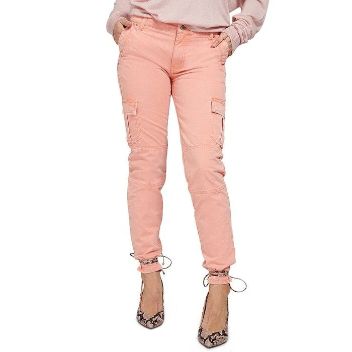 Guess Women's Cargo Pants Orange Size X-Large