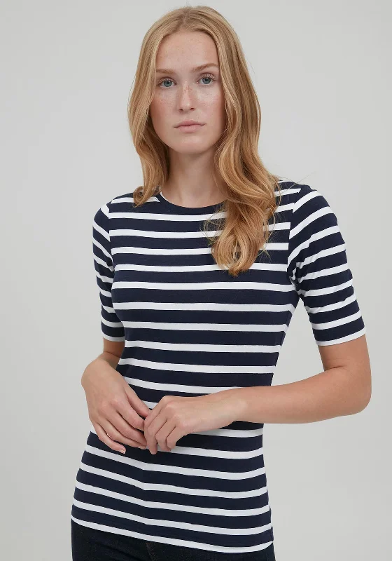 B.Young Pamila Stripe T-Shirt, Black & White
