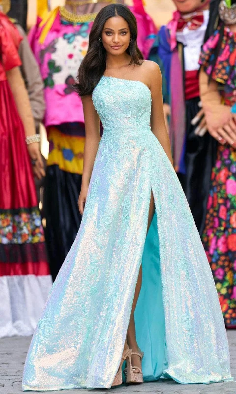 Sherri Hill 55342 - One Sleeve A-Line Prom Gown
