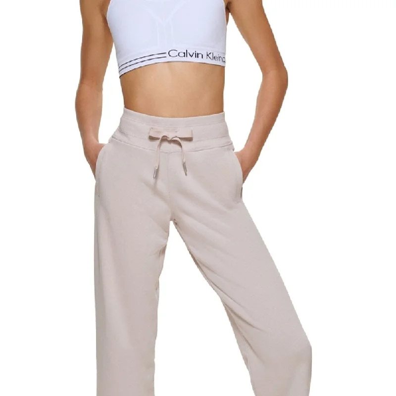 Calvin Klein Women's Cropped Sweatpants Brown Size Xx-Large
