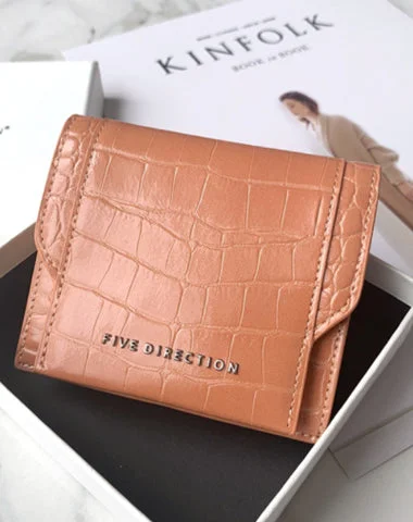 Cute Women Brick Red Vegan Leather Small Card Holder Crocodile Pattern Card Wallets Slim Change Wallet For Women Cute Women Brick Red Vegan Leather Small Card Holder Crocodile Pattern Card Wallets Slim Change Wallet For Women