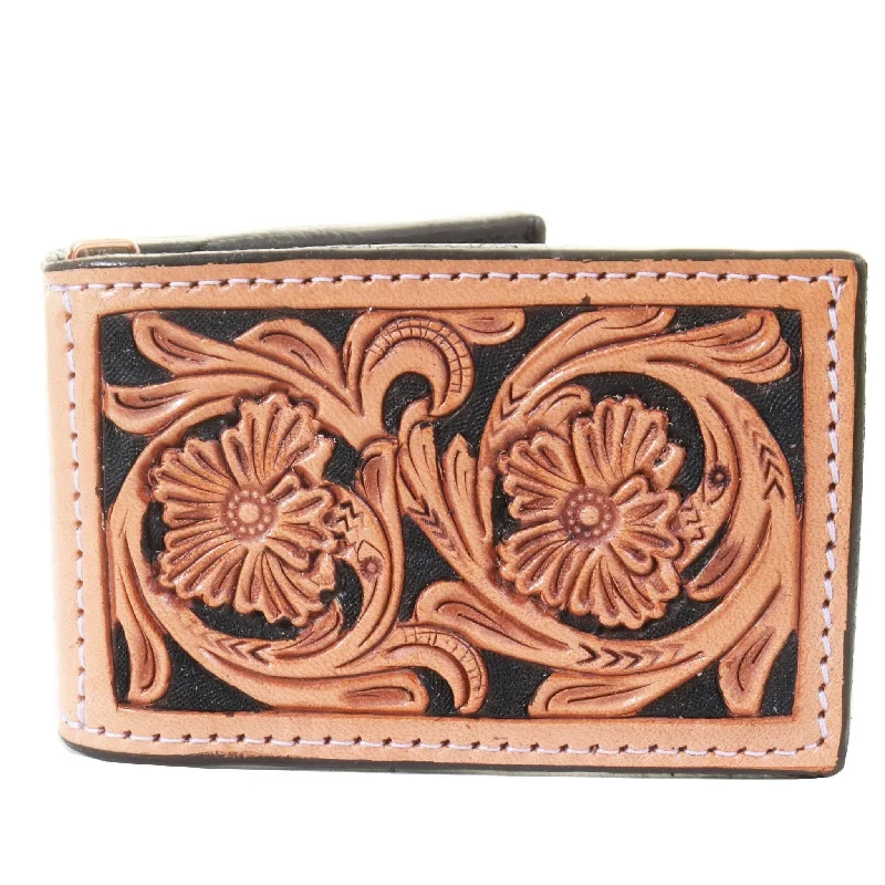 MC183- Natural Leather Money Clip