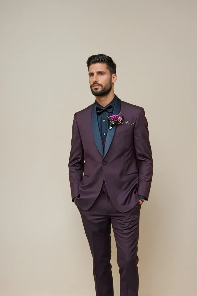 Men Dark Wine Three Piece Tuxedo Suit Special For Engagement Wedding Parties Wear Reception Events Wear Men Dark Wine Three Piece Tuxedo Suit Special For Engagement Wedding Parties Wear Reception Events Wear