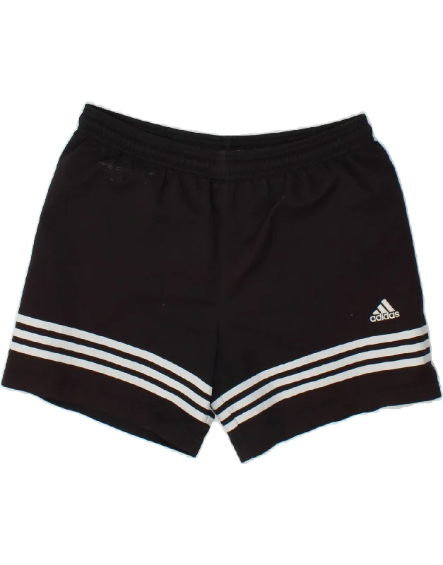 ADIDAS Mens Climalite Graphic Sport Shorts Large Black Nylon