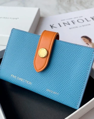 Cute Women Blue Small Leather Card Holders Slim Card Wallet Green Credit Card Holder For Women Cute Women Blue Small Leather Card Holders Slim Card Wallet Green Credit Card Holder For Women