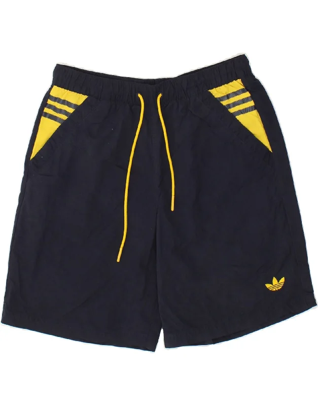 ADIDAS Mens Sport Shorts Medium Navy Blue Polyester