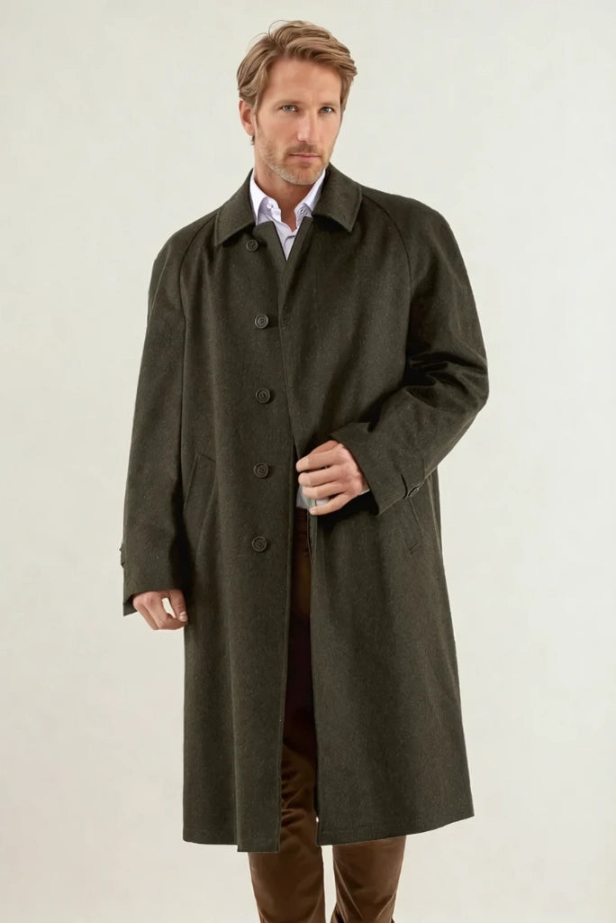 Men Tweed Vintage Olive Green Overcoat Stylish Trench Long Coat For Mens Winter Classic Jacket Men Tweed Vintage Olive Green Overcoat Stylish Trench Long Coat For Mens Winter Classic Jacket