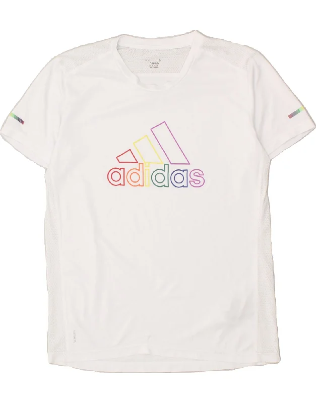 ADIDAS Mens Climacool Graphic Vest Top Small White Polyester