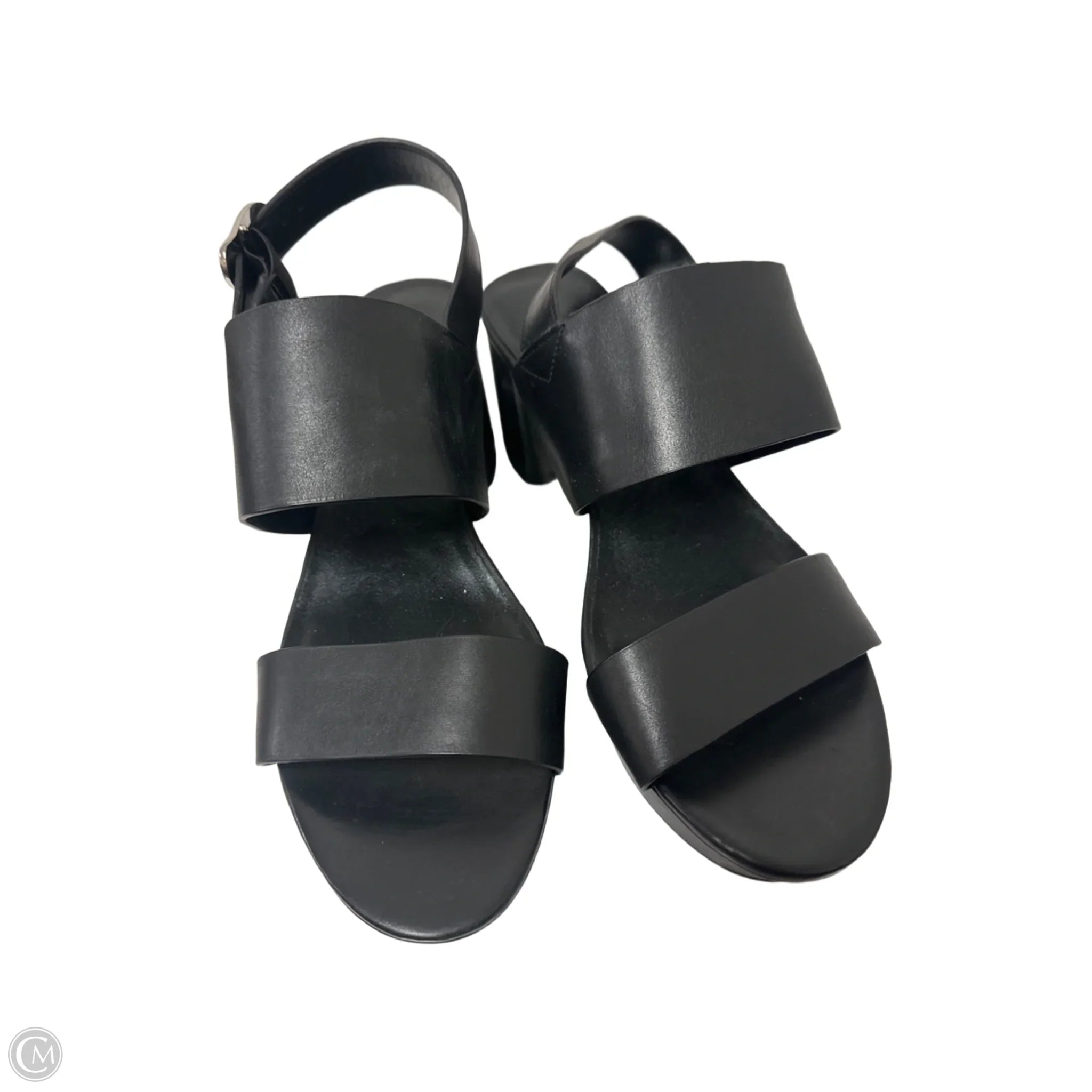 Sandals Heels Block By Aerosoles In Black, Size: 9.5