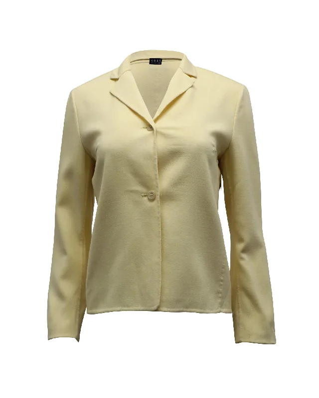 Michael Kors Suit Jacket in Yellow Wool