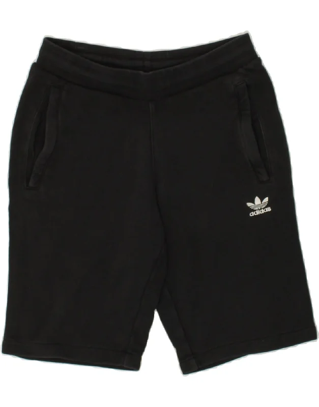 ADIDAS Mens Sport Shorts Small Black Cotton