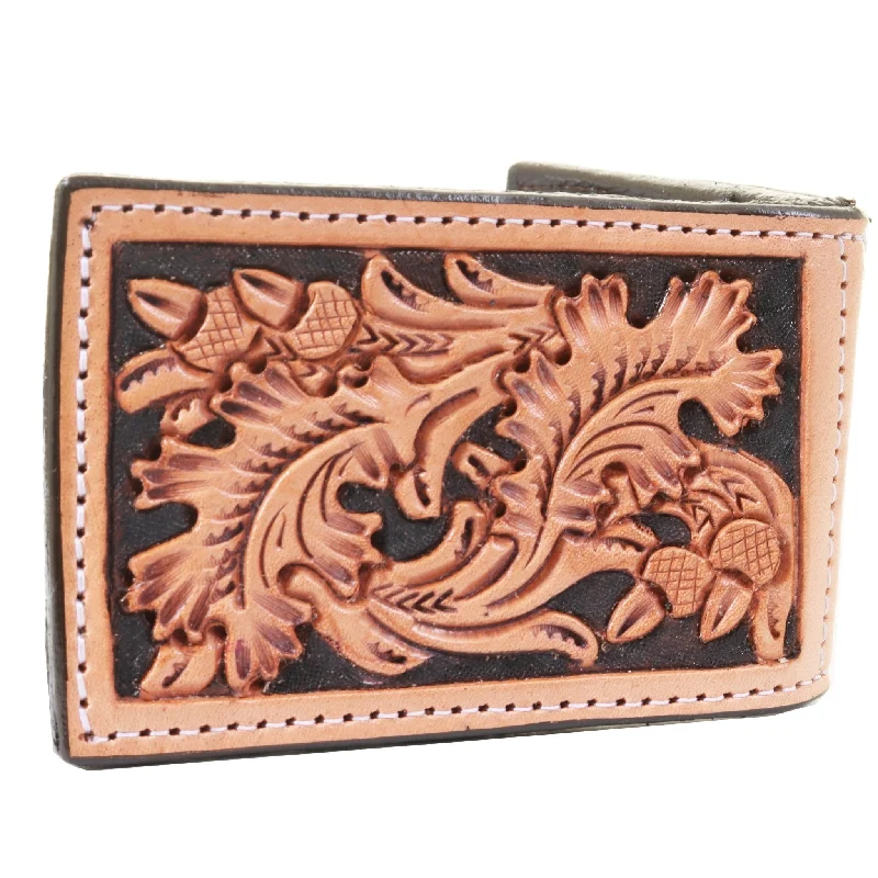 MC180- Natural Leather Money Clip