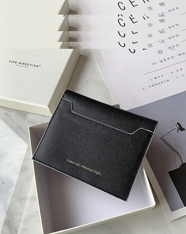 Cute Women Black Leather Card Holders Slim Card Wallet Card Holder Wallet For Women