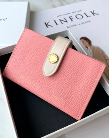 Cute Women Pink Small Leather Card Holders Slim Card Wallet Green Credit Card Holder For Women Cute Women Pink Small Leather Card Holders Slim Card Wallet Green Credit Card Holder For Women