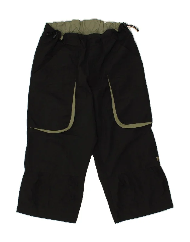 PUMA Mens Graphic Capri Tracksuit Trousers XS Black Nylon