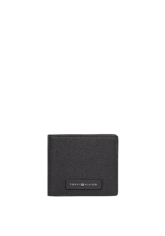 Tommy Hilfiger Mini Monogram Card & Coin Wallet, Black