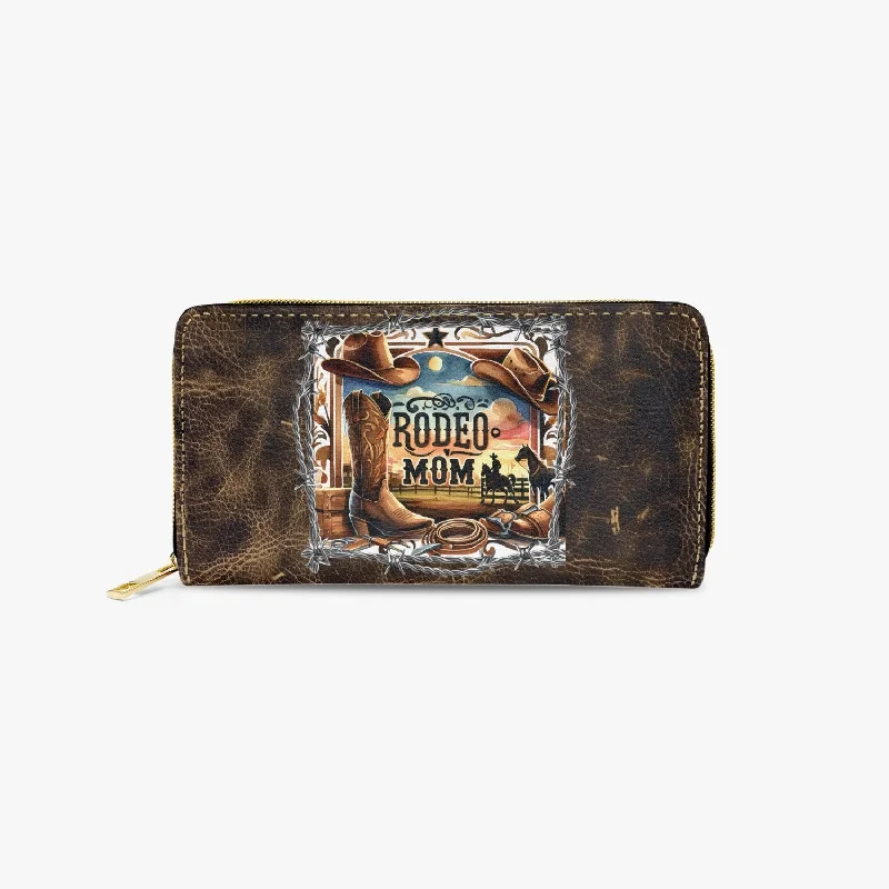 Long Type Zipper Purse, Rodeo Mum, Awd-611
