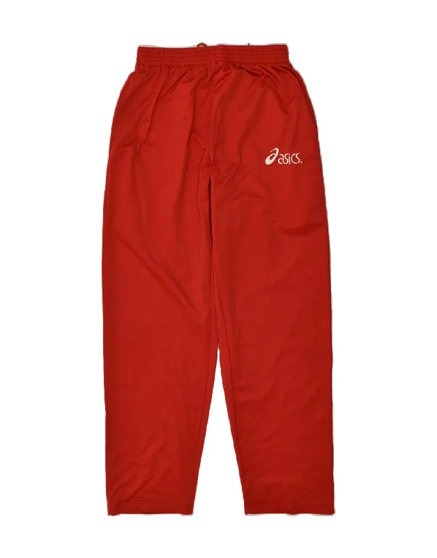 ASICS Mens Tracksuit Trousers XL Red Polyester