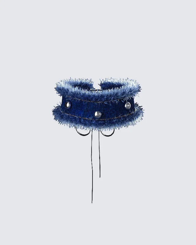 Maja Blue Denim Choker
