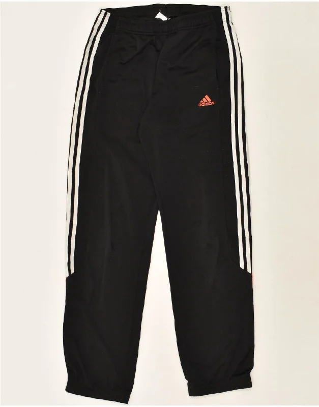 ADIDAS Mens Tracksuit Trousers UK 36/38 Small Black Colourblock Polyester