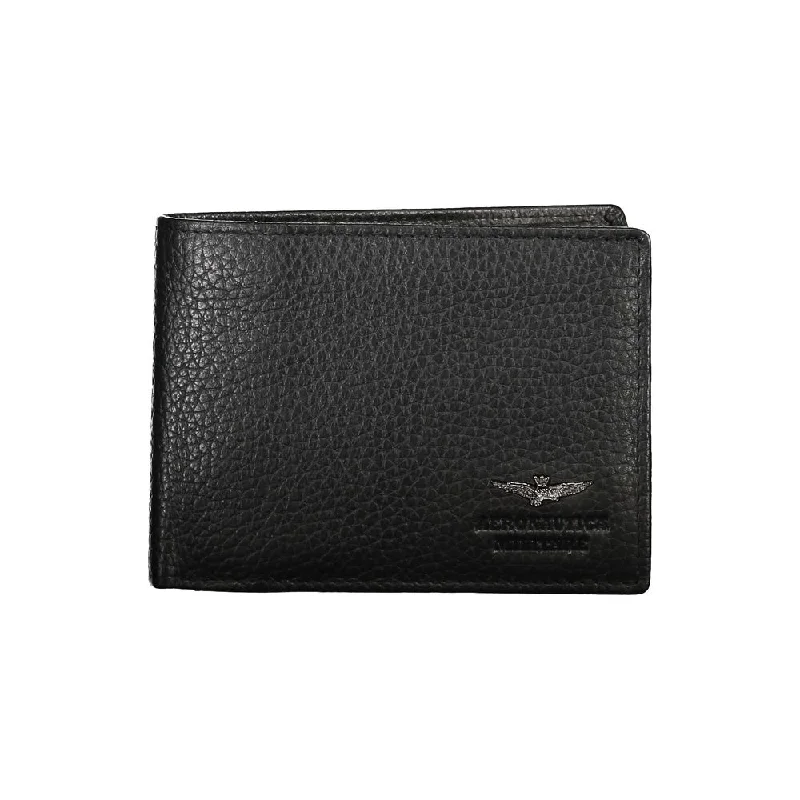 Aeronautica Militare Sleek Dual-Compartment Leather Men's Wallet