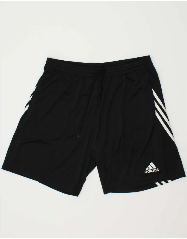 ADIDAS Mens Climalite Graphic Sport Shorts XL Black Polyester