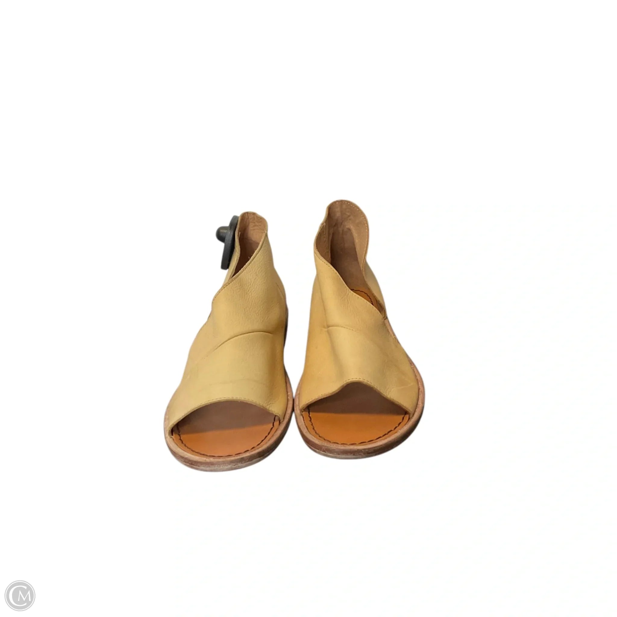 Sandals Heels Wedge By Free People In Tan, Size: 7.5