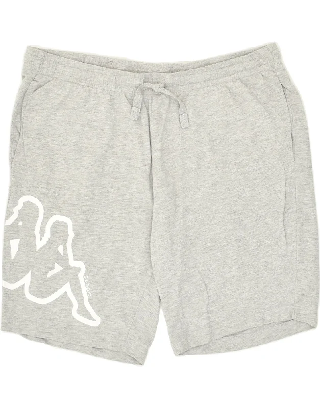 KAPPA Mens Graphic Sport Shorts 2XL Grey