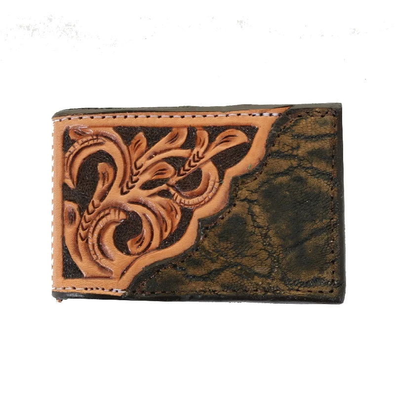MC167- Tooled Overlay Money Clip