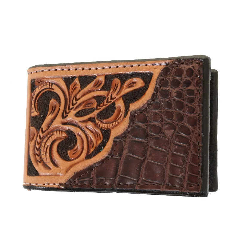 MC163- Tooled Overlay Money Clip