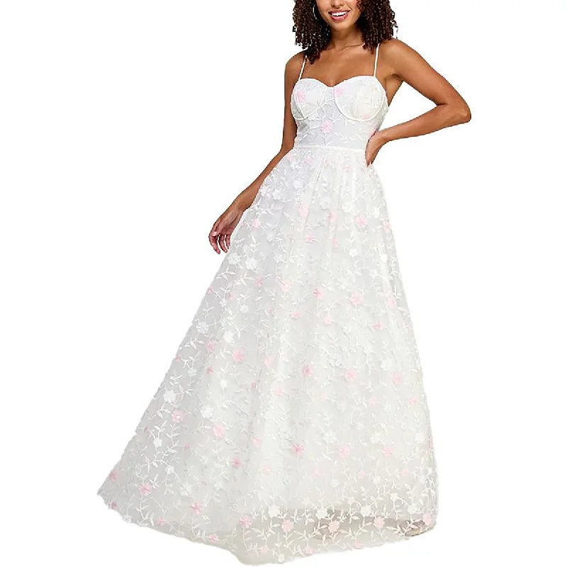 City Studio Womens Juniors Embellished  Midi Dress