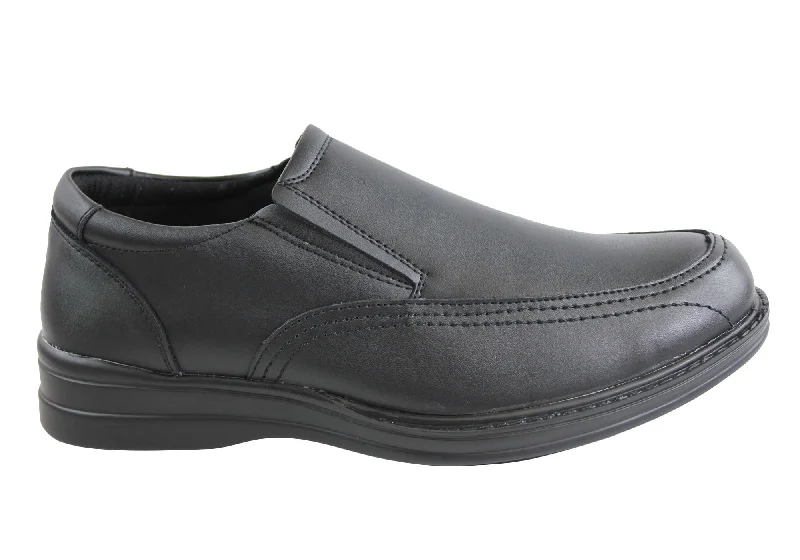 Grosby Jac Mens Leather Comfort Shoes