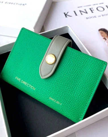 Cute Women Green Small Leather Card Holders Slim Card Wallet Green Credit Card Holder For Women Cute Women Green Small Leather Card Holders Slim Card Wallet Green Credit Card Holder For Women